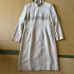 フォーマルドレス ハイネック レース装飾