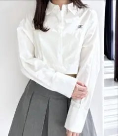 【美品】Heather アソートショートシャツ ホワイトのサムネイル