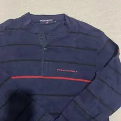 Polo Sport ネイビー ストライプ 長袖カットソー