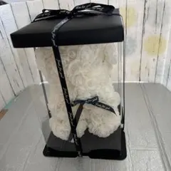 로즈 베어 화이트 선물 박스형 베어 화이트 화이트 선물