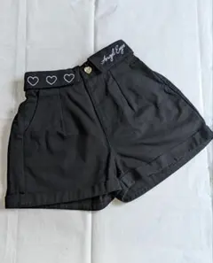 『未使用に近い』 黒 ショートパンツ １４０cm　バースデイ