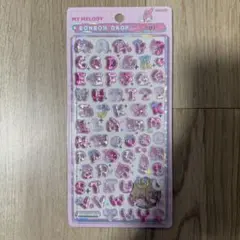 新品★正規品　ボンボンドロップシール サンリオ 文字 moji マイメロディー