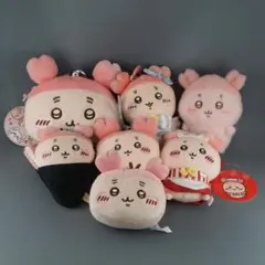 ア*ウ様 ちいかわ 古本屋 カニちゃん マスコット ぬいぐるみ 7点 セット ま