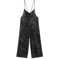 GUクラッシュベロアサロペットワイドパンツLサイズ