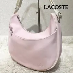 ラコステ　LACOSTE ワンショルダーバッグ ハーフムーン ピンクのサムネイル