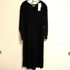 RETRO GIRL 長袖ワッフルロングワンピース