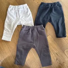 【サイズ 70】 パンツ　 ボトムス3点セット　保育園　登園着