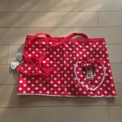 ミニー・マウス 水玉模様エプロン