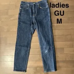 レディース　デニム　パンツ　ジーンズ　紺　M 68 ジーユー