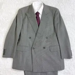 Burberry バーバーリーセットアップスーツ ダブル グレー M