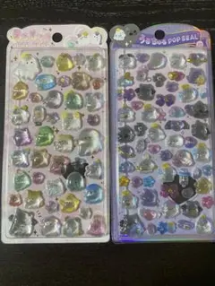 【新品未開封】うるちゅるポップシール オバケーヌ 天使 悪魔 2枚セット