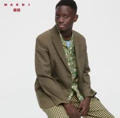 ユニクロ マルニ UNIQLO MARNI テーラード ジャケット M オリーブ