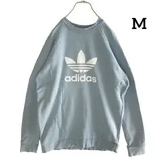 【海外古着】US adidas ビッグロゴ トレフォイル スウェット トレーナー