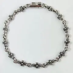 【残りわずか！】クロスブレスレット 十字架　20㎝　タイニーチェーン　細目