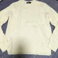 最終値下げ　アズール　メンズ白ニットM
