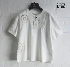 新品✨Sea New York　シーニューヨーク　クロシェ　刺繍　Tシャツのサムネイル