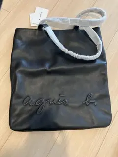 【新品、最終値下げ】agnès b. ブラック トートバッグ 新品タグ付き