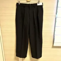 GU ツータックバギースラックス メンズ ブラックXL 新品タグ付き✨