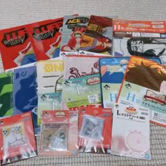 ワンピース 一番くじまとめ売り 下位賞 タオル クリアファイル アクリルチャーム