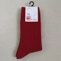 ユニクロ ヒートテック ソックス 赤 レッド 23〜25cm