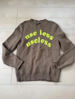 DIESEL ニット セーター ブラウン ロゴ入りのサムネイル
