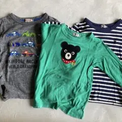 ダブルＢ　DOUBLE.Ｂ　ミキハウス　長袖Tシャツ　3枚セット　110