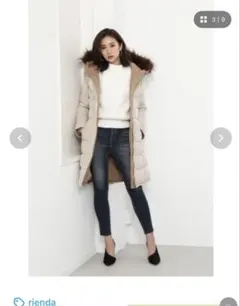 rienda フード付きダウンジャケット Sサイズ