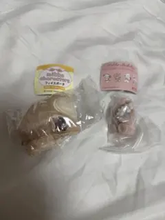 mikko charactersガチャ　フェイスポーチ　ラテ フィギュア　セット