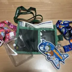 キッザニアキッゾ付き‼️キッゾケース財布ブルータグケース、ピンクカードケースセット