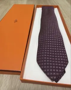 新品 未使用 プレゼント可】銀座エルメス購入HERMESネクタイ フランス