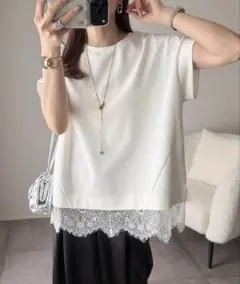 Emma Taylor ライトダンボールレースヘムプルオーバーのサムネイル