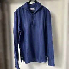 Massimo d'Augusto リネンシャツ ネイビー L