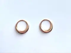 【未使用】RIN フープピアス 18G ローズゴールド