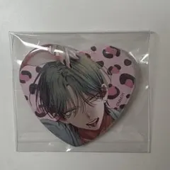 ミユキ蜜蜂 春の嵐とモンスター 天峰栢 ハート形キャラバッジ ハート缶バッジ