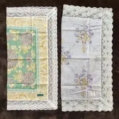 MINTON ミントン GRES グレ ハンカチ レース 大判 3枚セットのサムネイル