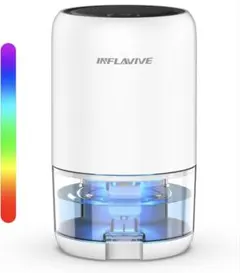 INFLAVIVE 除湿機 600ML/日 衣類乾燥機能付き