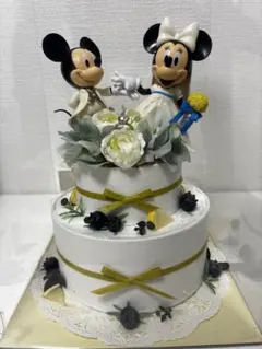 ディズニー　ミッキー ミニー ウェディングケーキ　結婚式　ウェルカムスペース