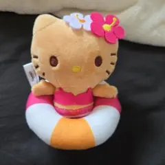 サンリオ ハローキティ 当たりくじ　日焼けキティ　キーホルダー