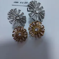 René フラワーデザイン ピアス(両耳用)