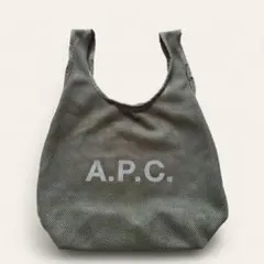 A.P.C. メッシュトートバッグ カーキ　サブバッグ　エコバッグのサムネイル