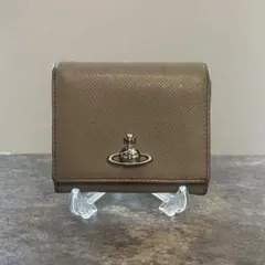 【訳あり】Vivienne Westwood 三つ折り財布 グレー