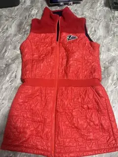 FILA GOLFフィラゴルフ　オシャレな中綿入りリバーシブルワンピース　LL