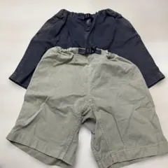 キッズ子ども男の子ボトムスハーフパンツ 2点セット１４０センチ　グラミチ