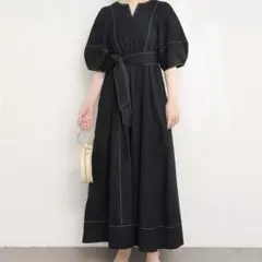 ランタンヘムギャザータンクワンピース - メルカリ