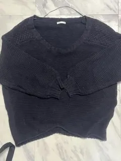 ダークネイビー XL クルーネックセーター