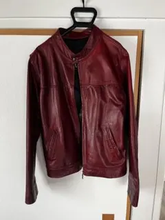 メンズ レザージャケット ボルドーカラVERAPELLE - メルカリ