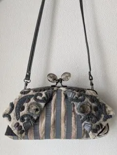 お値下げ☆JAMIN PUECH ジャマン ピュエッシュ ビーズ装飾ハンドバッグ