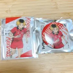 ハイキュー　孤爪研磨　缶バッジ クリアカード