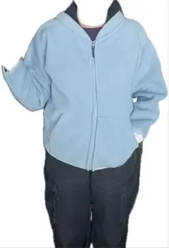 フリースジャケット ライトブルー 140cm