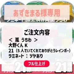 あずきまる様専用　嵐大野智　うちわ